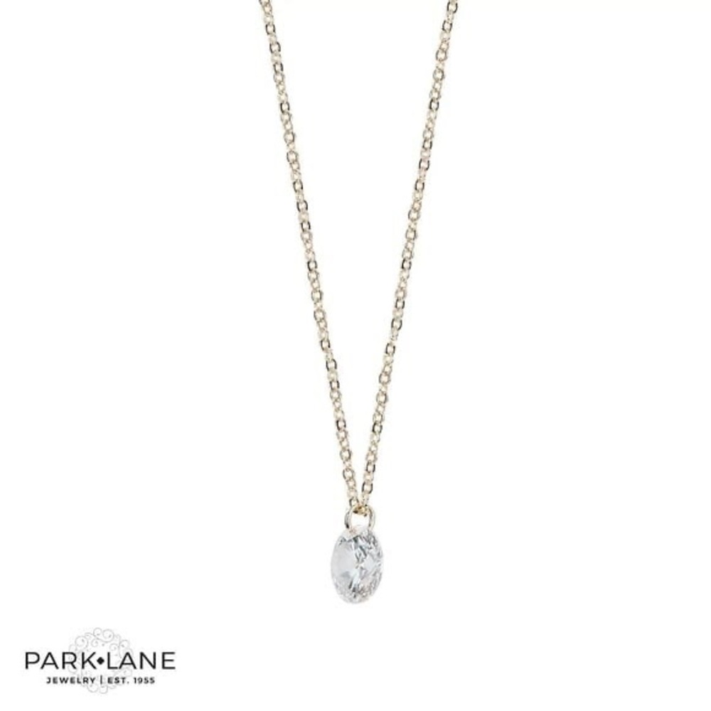 Park Lane Floating Solitaire "Halo" 2 Carat Pendant Necklace